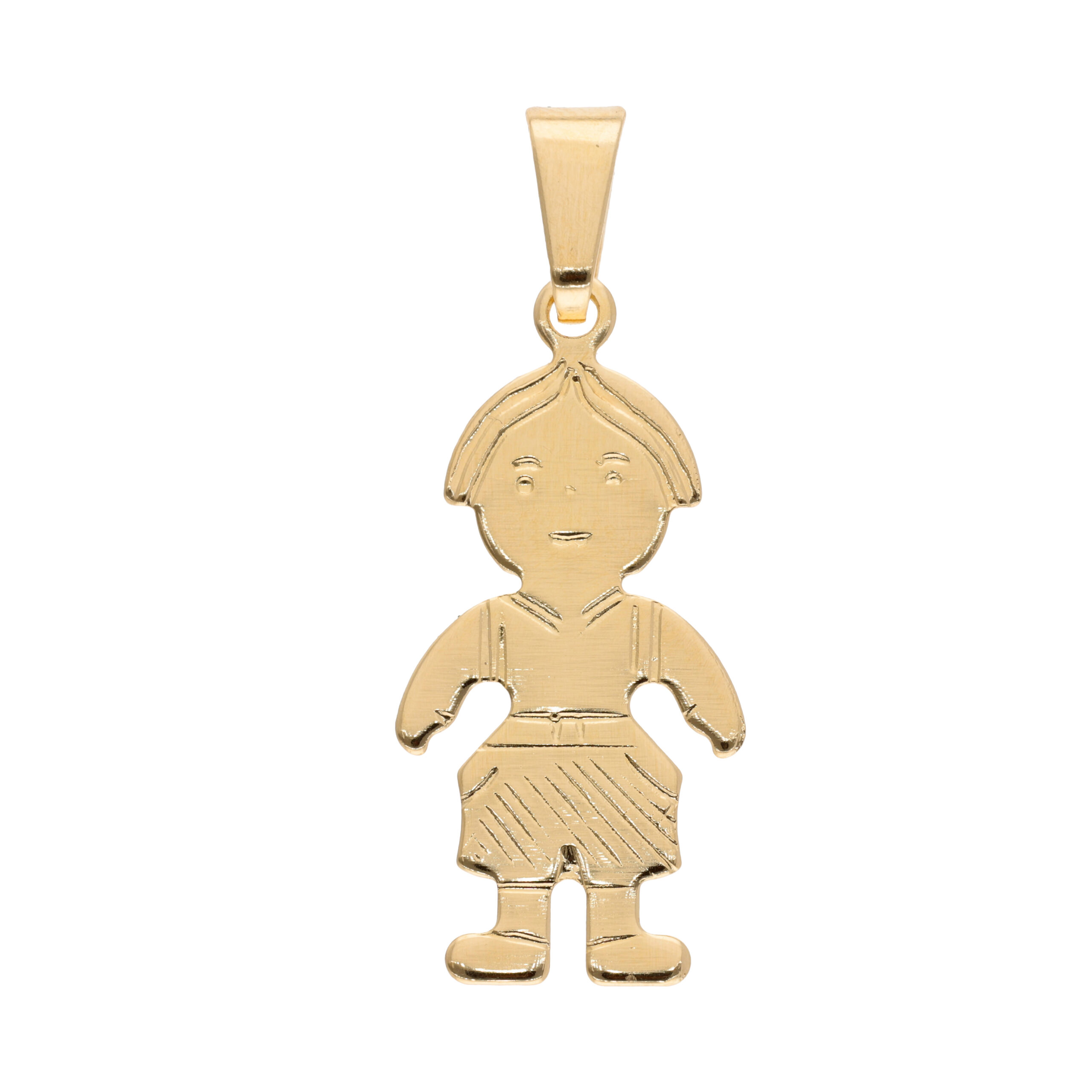 Colgante Niño Grande Enchapado en Oro 18 kt.